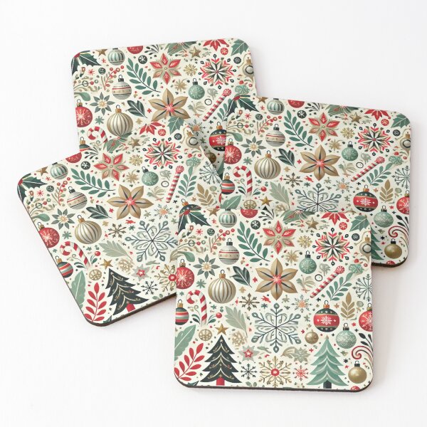 Item preview, Modern Holiday Magic Pattern designed and sold by thoratsdesign.