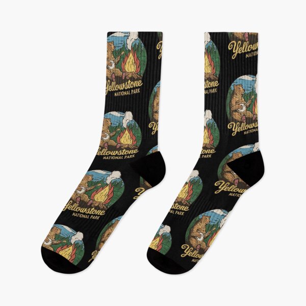 Item preview, Calcomanía vintage con la insignia del parque nacional de Yellowstone designed and sold by BrutalGrafix.
