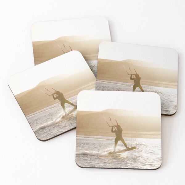 Item preview, Kite Surfer Golden Hour Dakhla designed and sold by LuciaHarrison.