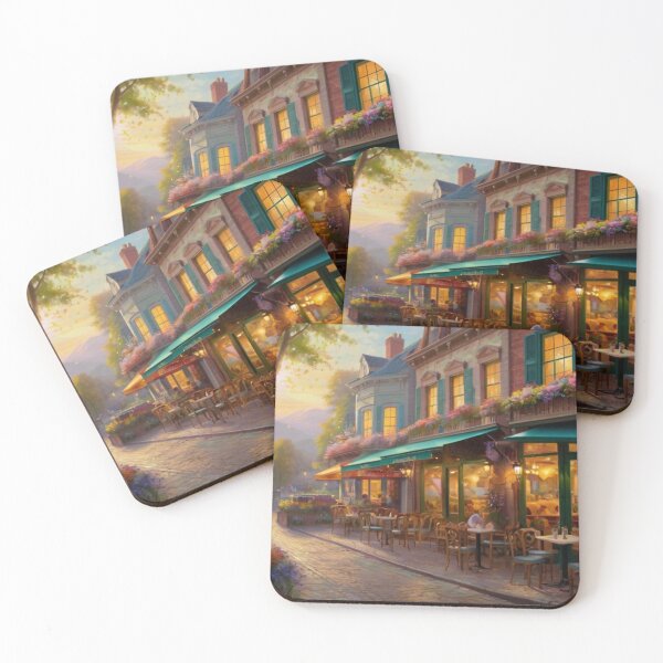 Item preview, Café Stroll Under Blossoming Trees designed and sold by BlareBlare.