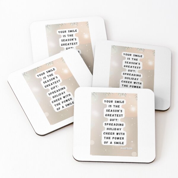 Item preview, "Your smile is the season’s greatest gift." designed and sold by CUTESTUFFnow.