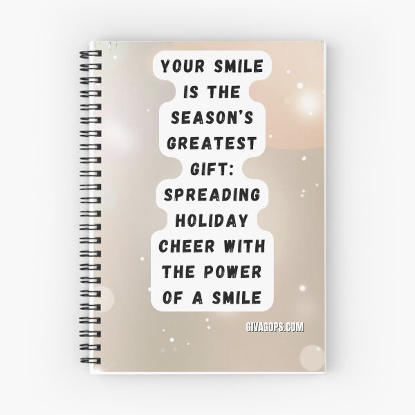 Item preview, "Your smile is the season’s greatest gift." designed and sold by CUTESTUFFnow.