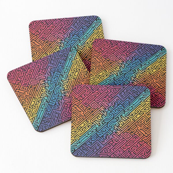 Item preview, Vibrant Geometric Maze designed and sold by ArtLab-store.