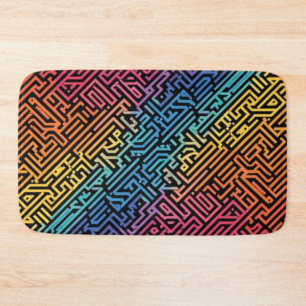 Item preview, Vibrant Geometric Maze designed and sold by ArtLab-store.