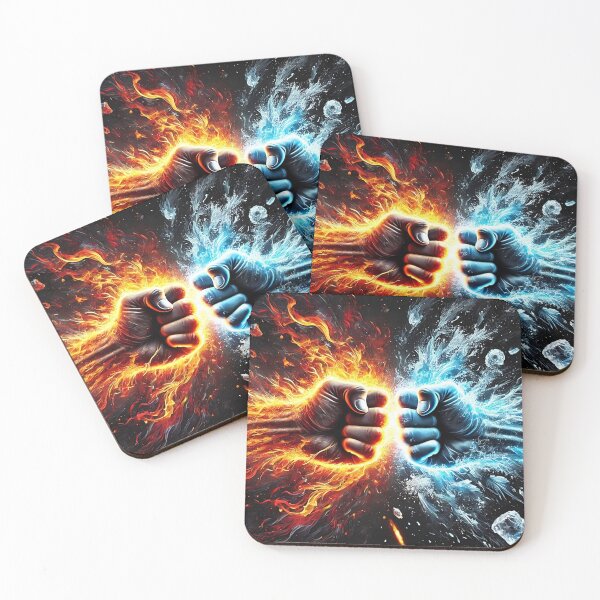 Item preview, Fire vs. Ice Poster | Dramatic art for strong personalities designed and sold by Jawoahl.
