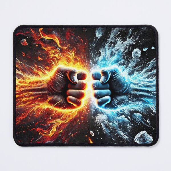 Item preview, Fire vs. Ice Poster | Dramatic art for strong personalities designed and sold by Jawoahl.