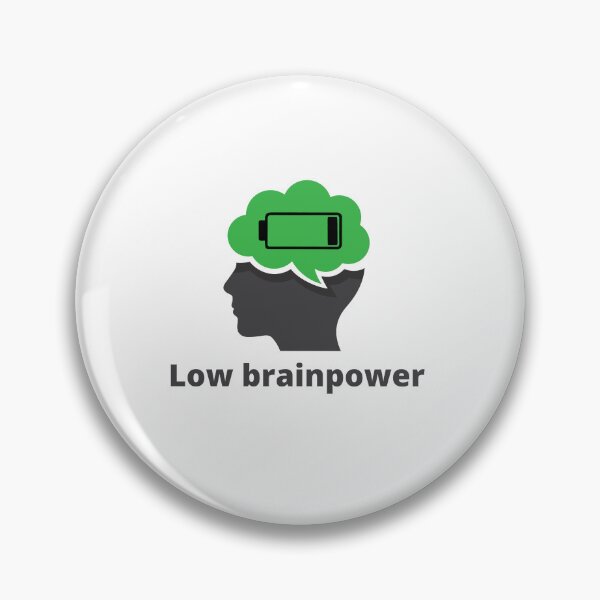 Item preview, Brainpower Battery Empty designed and sold by oconghd.