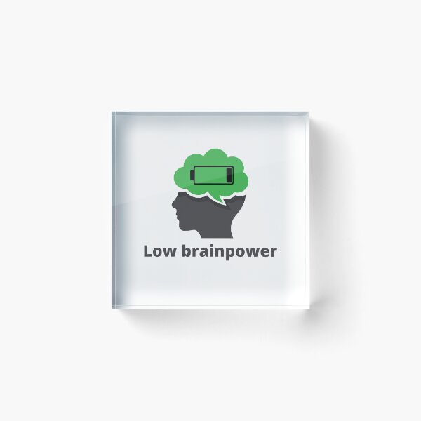 Item preview, Brainpower Battery Empty designed and sold by oconghd.