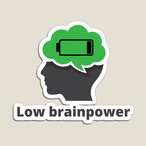 Item preview, Brainpower Battery Empty designed and sold by oconghd.