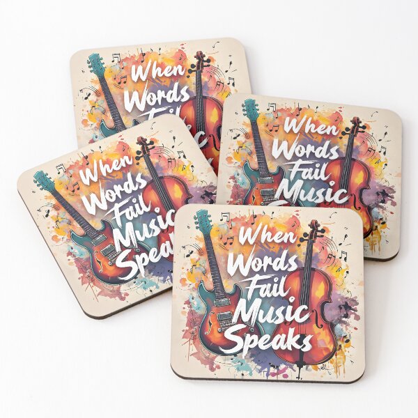 Item preview, WHEN WORDS FAIL MUSIC SPEAKS designed and sold by WendyMaree.