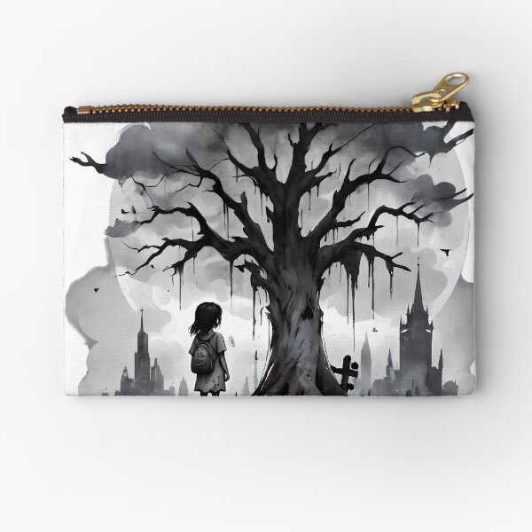 Item preview, Girl under tree looking a the big scary city designed and sold by heggis030.