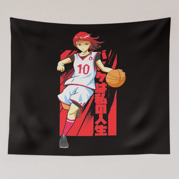 Item preview, "Funny Basketball Coach Anime girl Art Design for Sports Fans and Players designed and sold by DrawHandArt.