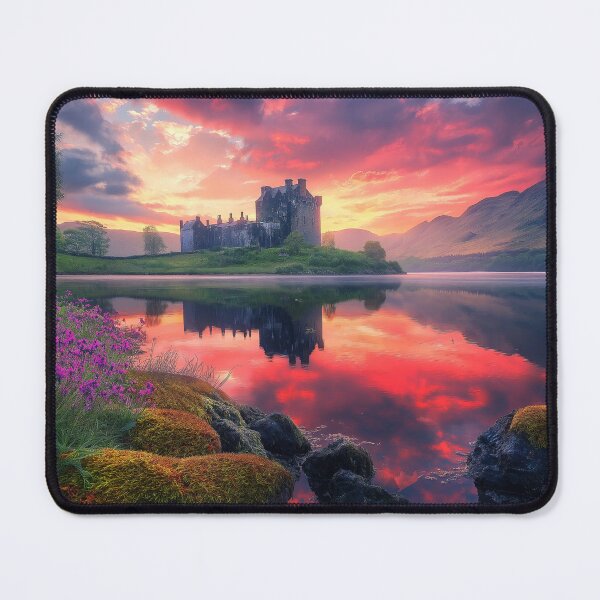 Item preview, Castle ruins in England at sunset - Landscape photography designed and sold by TheArtistOf2022.