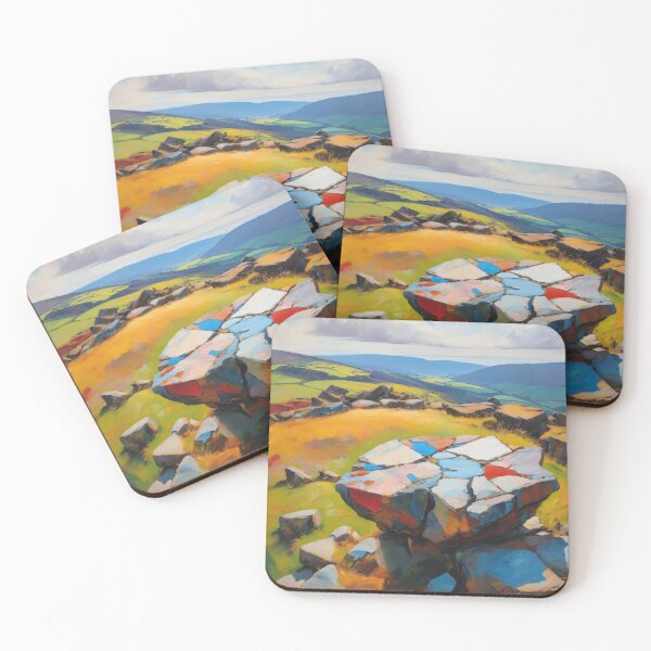 Item preview, Stanage Red and Blue designed and sold by Ford House Gallery.