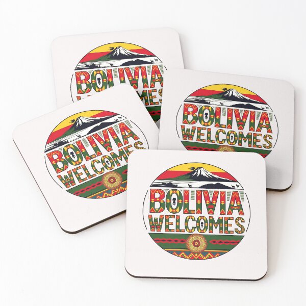 Item preview, Bolivia Welcomes Flag Map Lake Titicaca designed and sold by AnimalsDH305.