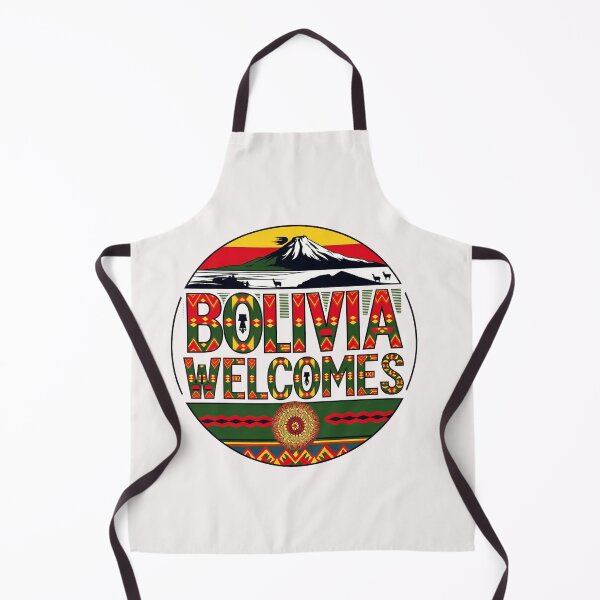 Item preview, Bolivia Welcomes Flag Map Lake Titicaca designed and sold by AnimalsDH305.
