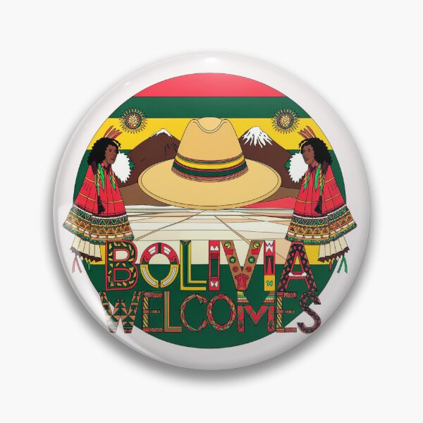 Item preview, Bolivia Welcomes Flag Map Lake Titicaca designed and sold by AnimalsDH305.