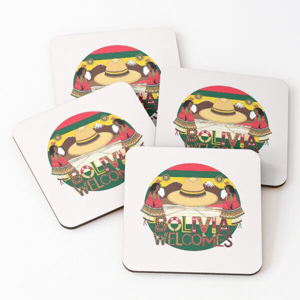Item preview, Bolivia Welcomes Flag Map Lake Titicaca designed and sold by AnimalsDH305.