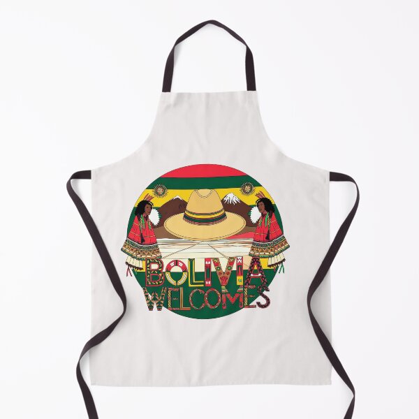 Item preview, Bolivia Welcomes Flag Map Lake Titicaca designed and sold by AnimalsDH305.