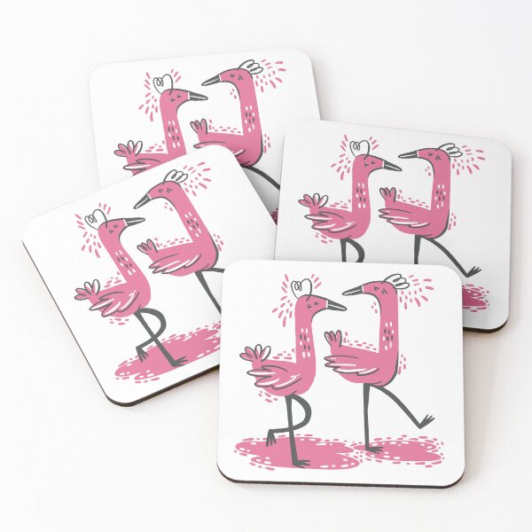 Item preview, Two pink Flamingoes designed and sold by jasmineberry.