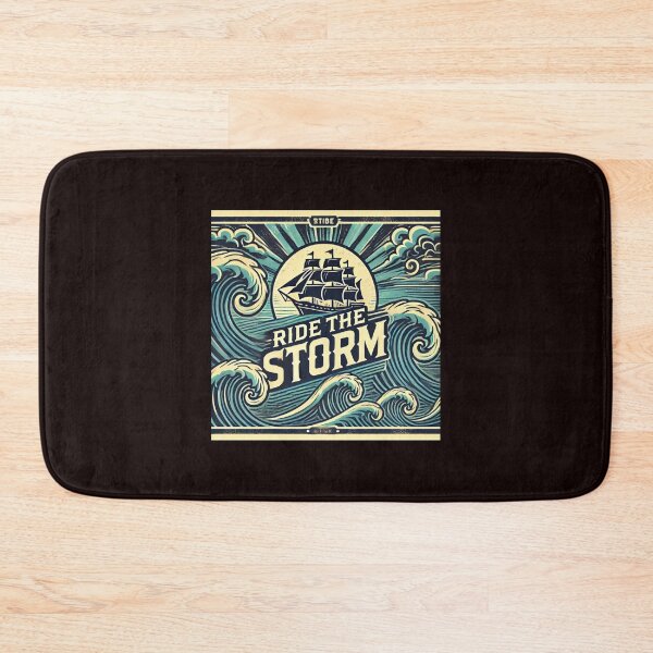 Item preview, Ride the Storm: A Nautical Retro Adventure designed and sold by bb-tees-by-mlee.