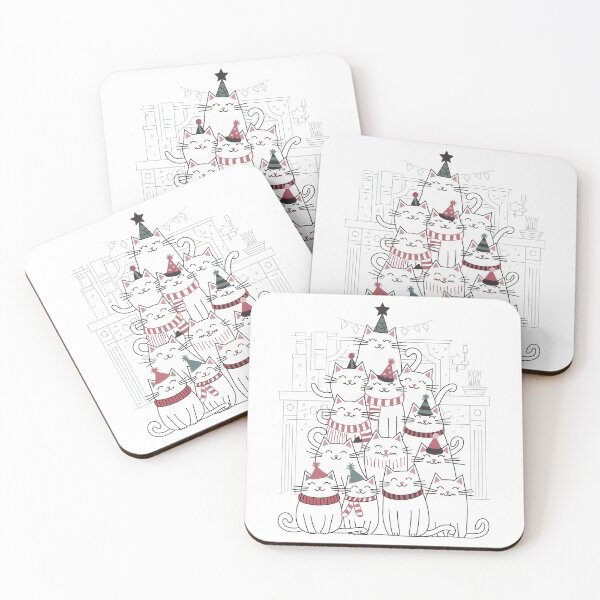 Item preview, Festive Cats designed and sold by Angry Swan Designs.