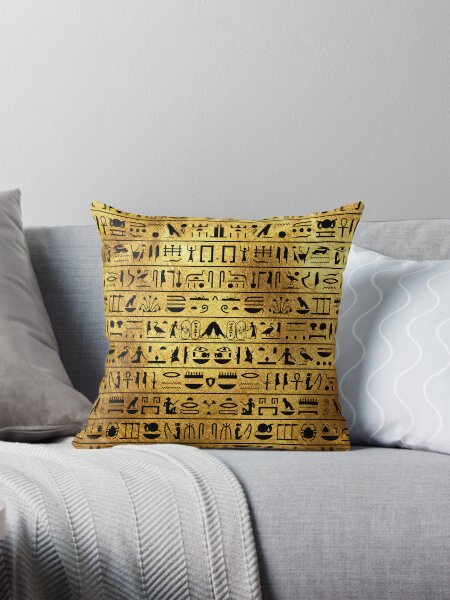 Artikel-Vorschau von Goldene und schwarze Hieroglyphen, designt und verkauft von Curtis Ryan Woodside Productions.