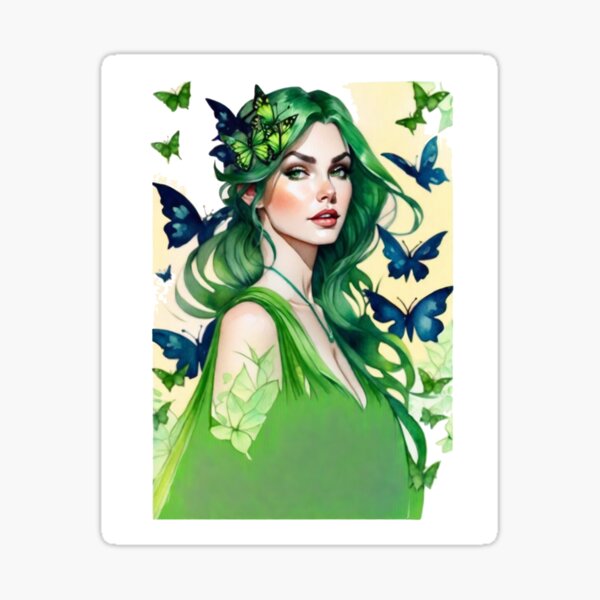 Les espoirs de Mlle Papillon Sticker