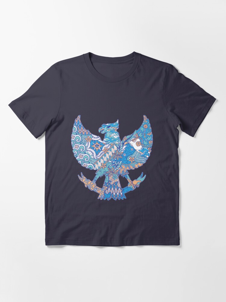 T-shirt Unisex - Batik Style Flower Design - The Indo Project