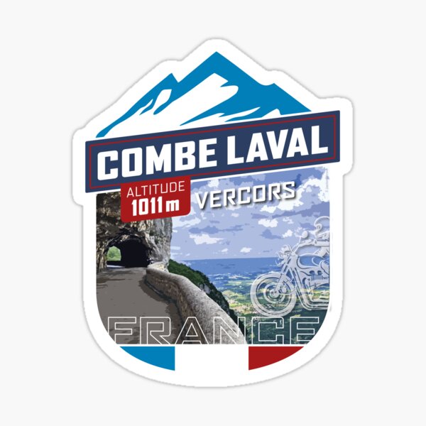 Vista previa del artículo con la obra «Combe-Laval | Vercors | Pegatinas», diseñado y vendido por Moppedhotel.