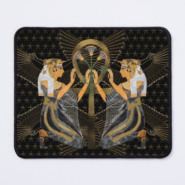 Item preview, Nefertari Protecting Golden Key Of Life "ANKH" designed and sold by Curtis Ryan Woodside Productions.