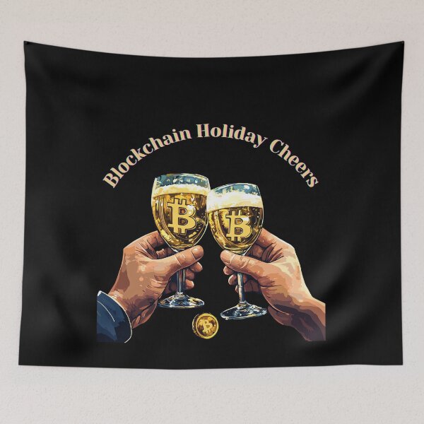 Item preview,  Christmas Bitcoin Blockchain Holiday Cheers designed and sold by BitCryX.