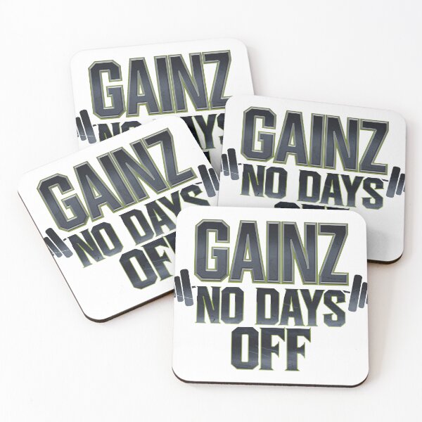 Item preview, GAINZ, NO DAYS OFF GYM THEME designed and sold by BugiDesignArt.