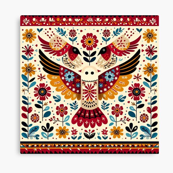 Danish Folk Art Canvas Prints for Sale | Redbubble