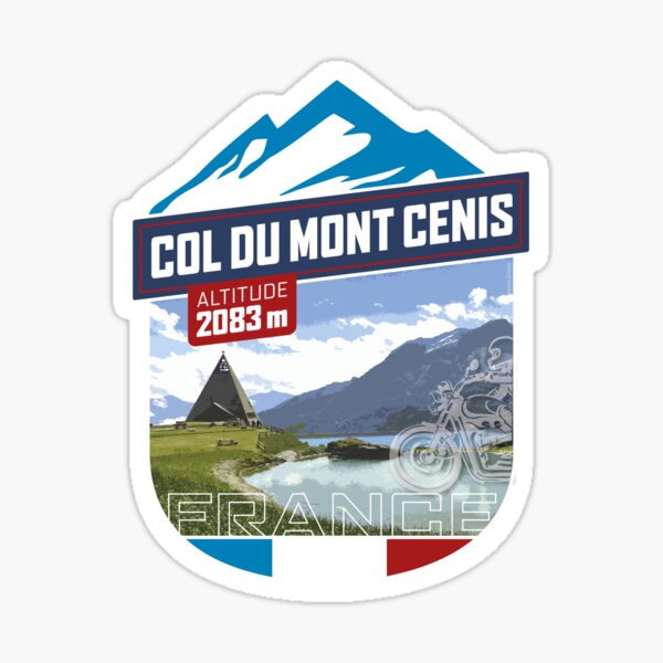 Vista previa del artículo con la obra «Col del Mont Cenis | Pegatinas», diseñado y vendido por Moppedhotel.
