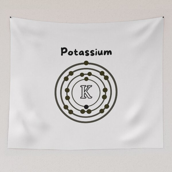 Item preview, Potassium Atomic Number 19 Periodic Table Potassium Electronic Configuration Chemistry designed and sold by Surabhi Jain.