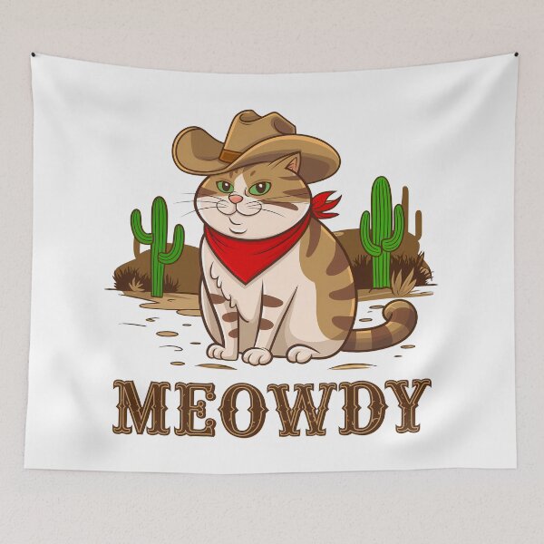 Artikelvorschau, Meowdy entworfen und verkauft von Angry Swan Designs.