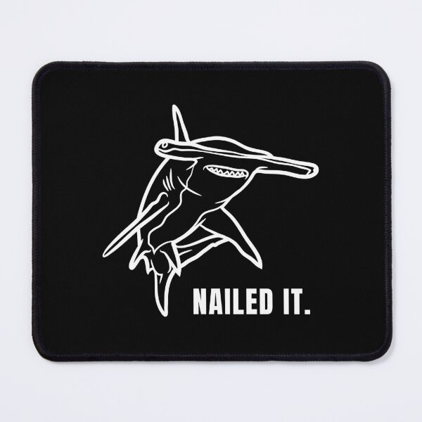 Item preview, Nailed It Hammerhead Shark Pun Humor designed and sold by FarmOfCuties.