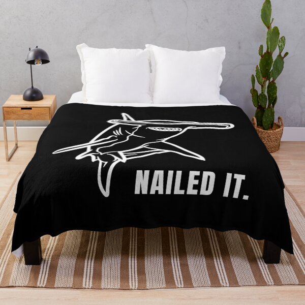 Item preview, Nailed It Hammerhead Shark Pun Humor designed and sold by FarmOfCuties.