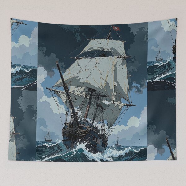 Item preview, Adventure awaits sailing into uncharted waters designed and sold by MadeByHaresShop.