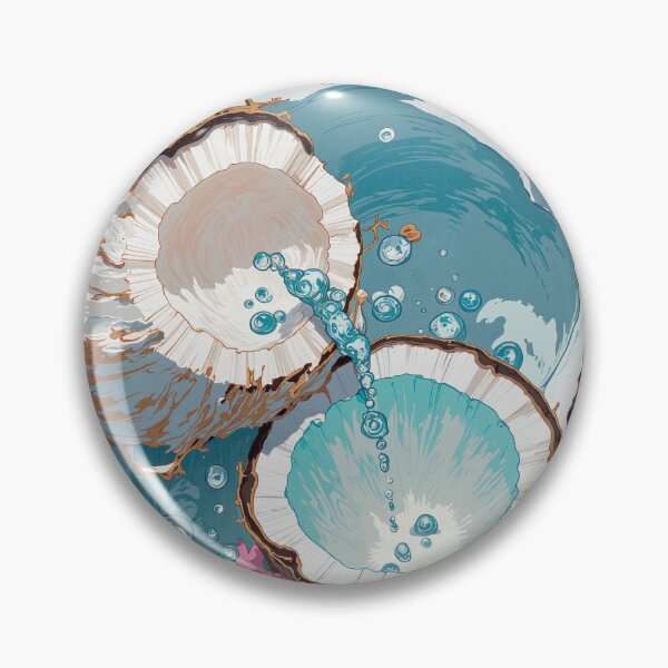 Item preview, Bamboo coconut seashell harmony floating blossoms and underwater designed and sold by MadeByHaresShop.