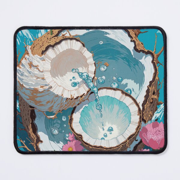 Item preview, Bamboo coconut seashell harmony floating blossoms and underwater designed and sold by MadeByHaresShop.