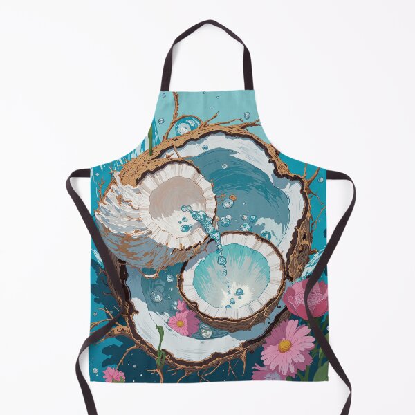 Item preview, Bamboo coconut seashell harmony floating blossoms and underwater designed and sold by MadeByHaresShop.