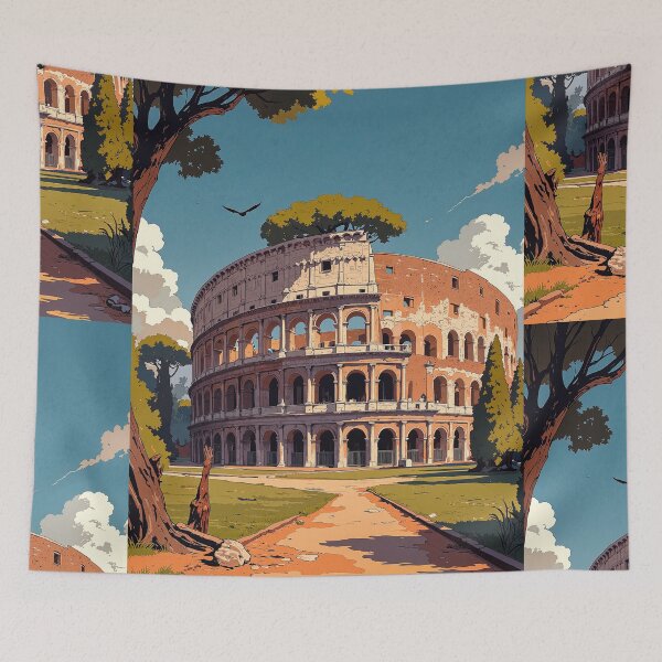 Item preview, Birdseye view over the roman colosseum a timeless designed and sold by MadeByHaresShop.