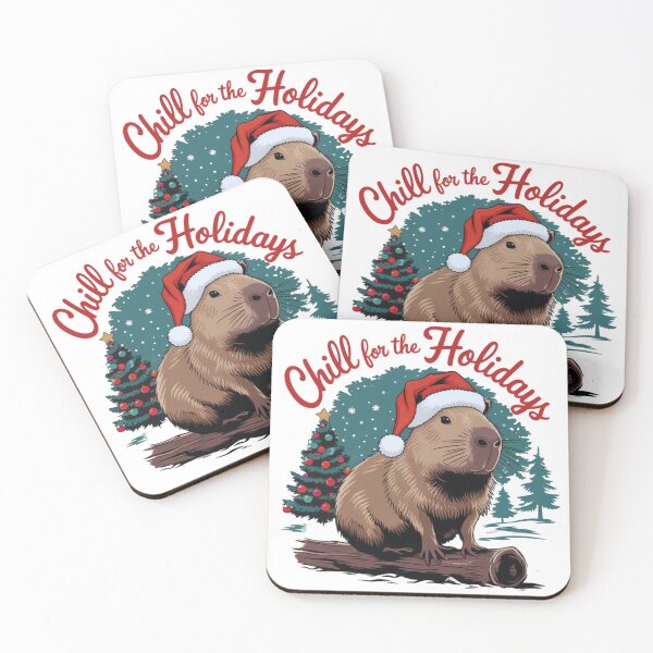Item preview, Capybara Christmas Design – Chill for the Holidays Festive Art designed and sold by Maddy V Store.