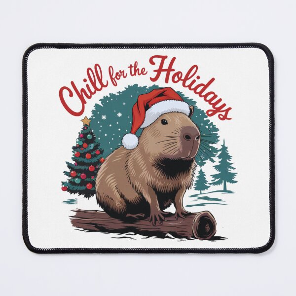 Item preview, Capybara Christmas Design – Chill for the Holidays Festive Art designed and sold by Maddy V Store.