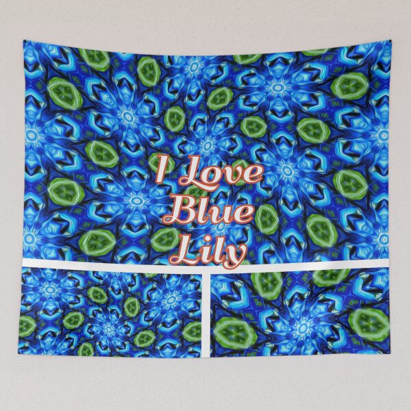 Item preview, Abstract Blue Floral Pattern designed and sold by Patternflower.