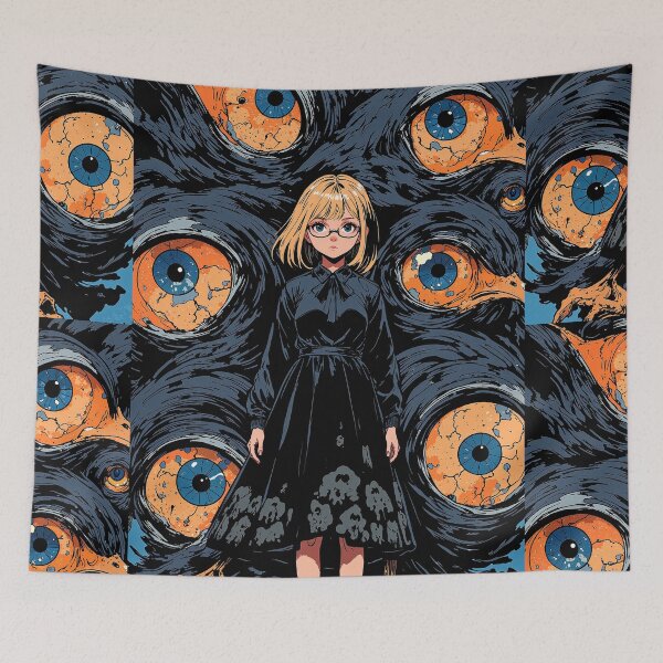 Item preview, Blonde girl among flock eagles united designed and sold by MadeByHaresShop.