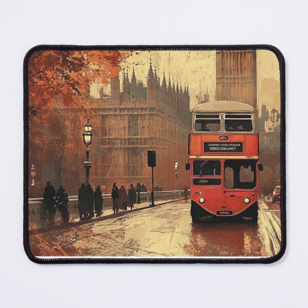 Item preview, London Autumn Vibe Painting Vintage Poster Art designed and sold by GrinGalore.