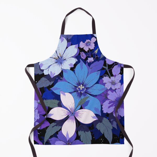 Item preview, Blue purple bloom floral fascination designed and sold by MadeByHaresShop.